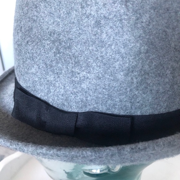 Grey Wool Felt Fedora - Picture 4 of 6